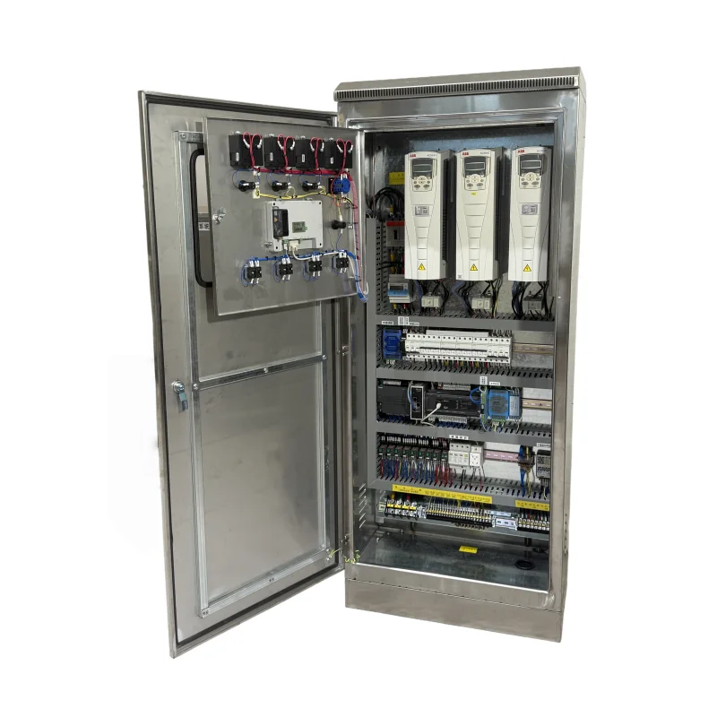 Intelligent three-pump water system for large farms: constant pressure irrigation control