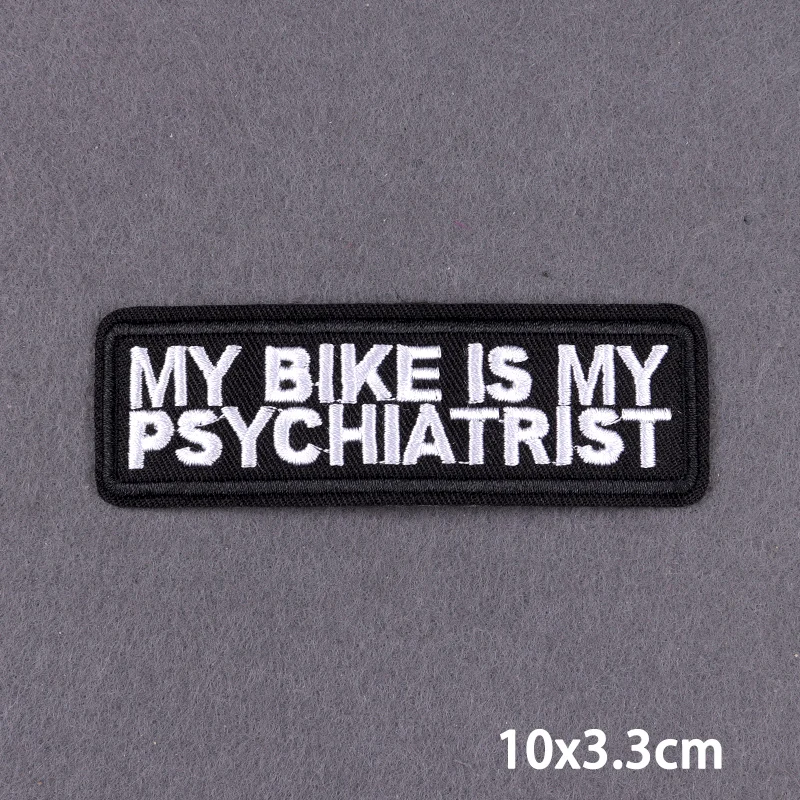Schwarzer Aufnäher mit Slogan zum Aufbügeln für Kleidung, DIY-Stickerei-Applikation, Bügelbare Aufnäher, DIY-Bügelsticker, Abzeichen – Detail 37