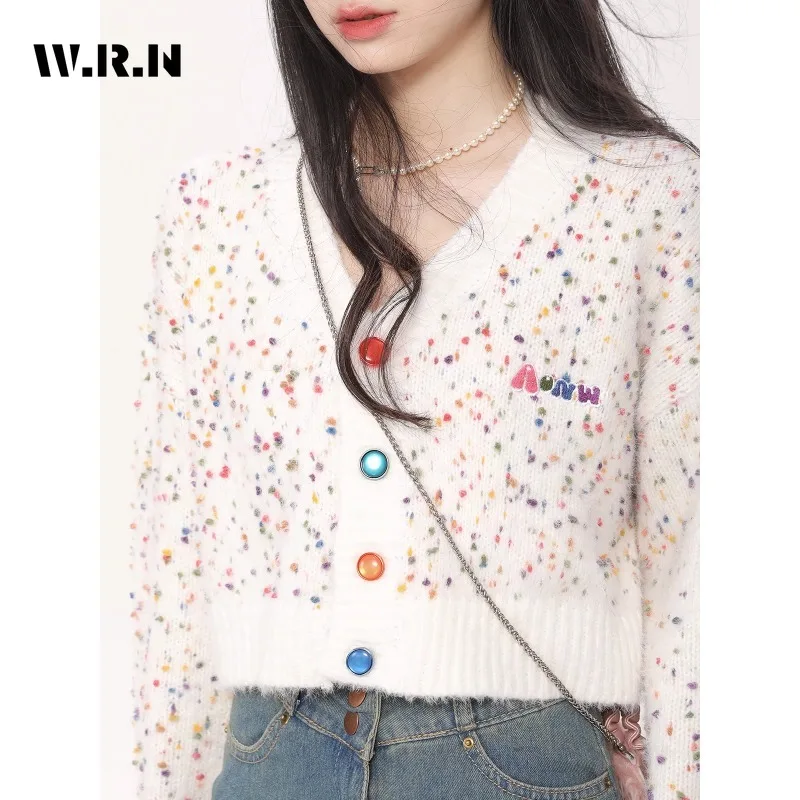 Vintage Sweater Women Plaid Love Knitwear Harajuku Oversized Print Knit Jumpers Streetwear Korean Casual Heart Pullovers Tops