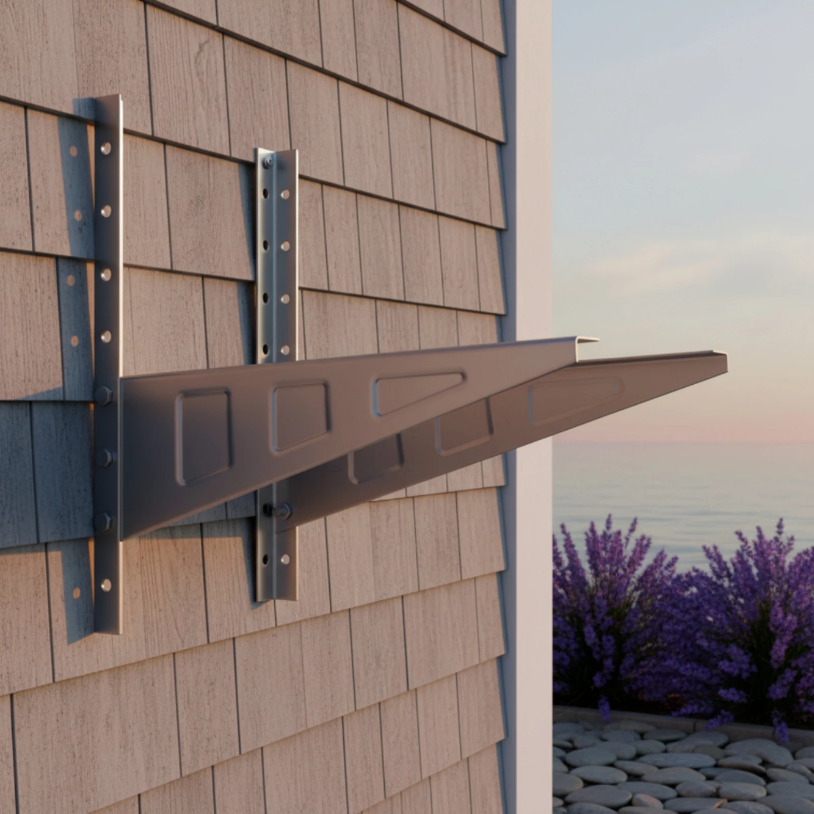 Air Conditioning Condenser Bracket Heavy-Duty Air Conditioner Bracket Hardware Easy Installation Corrosion-Resistant