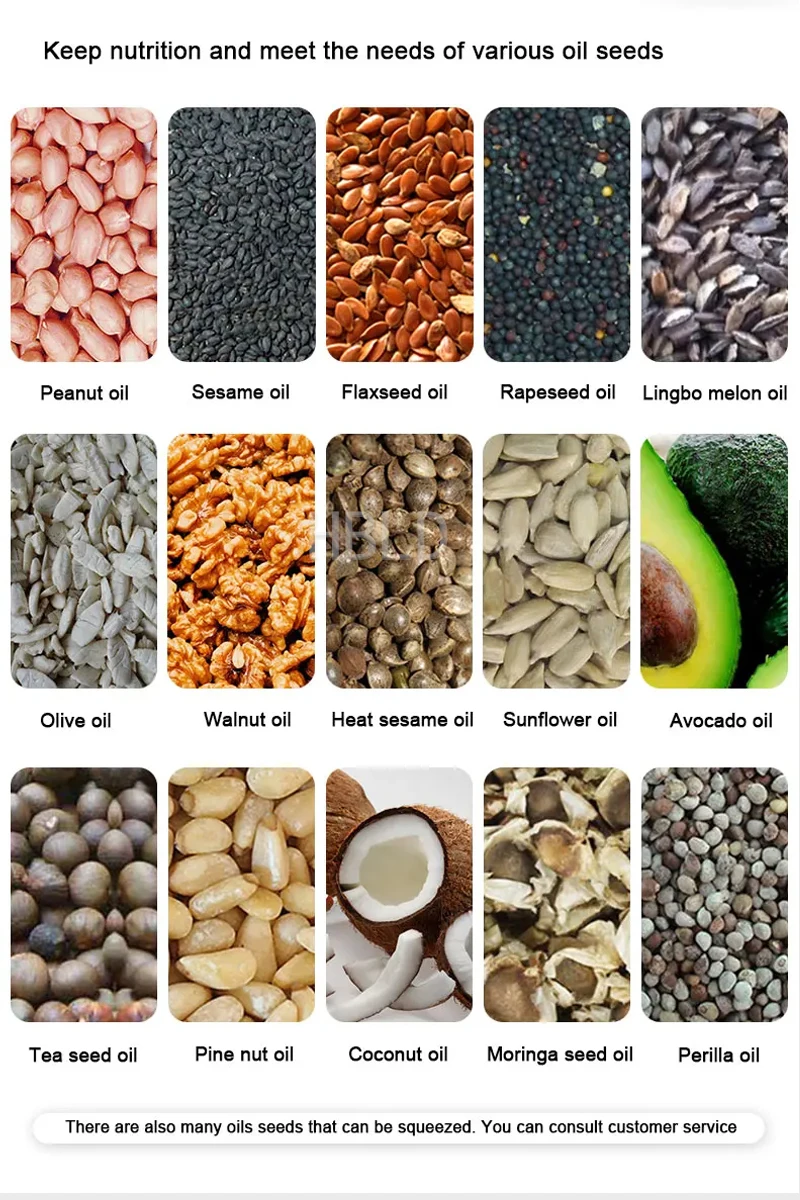 High Quality Oil Press, High-Power Peanut Oil Processing Machine, Small Factory Sesame Oil Extraction Machine