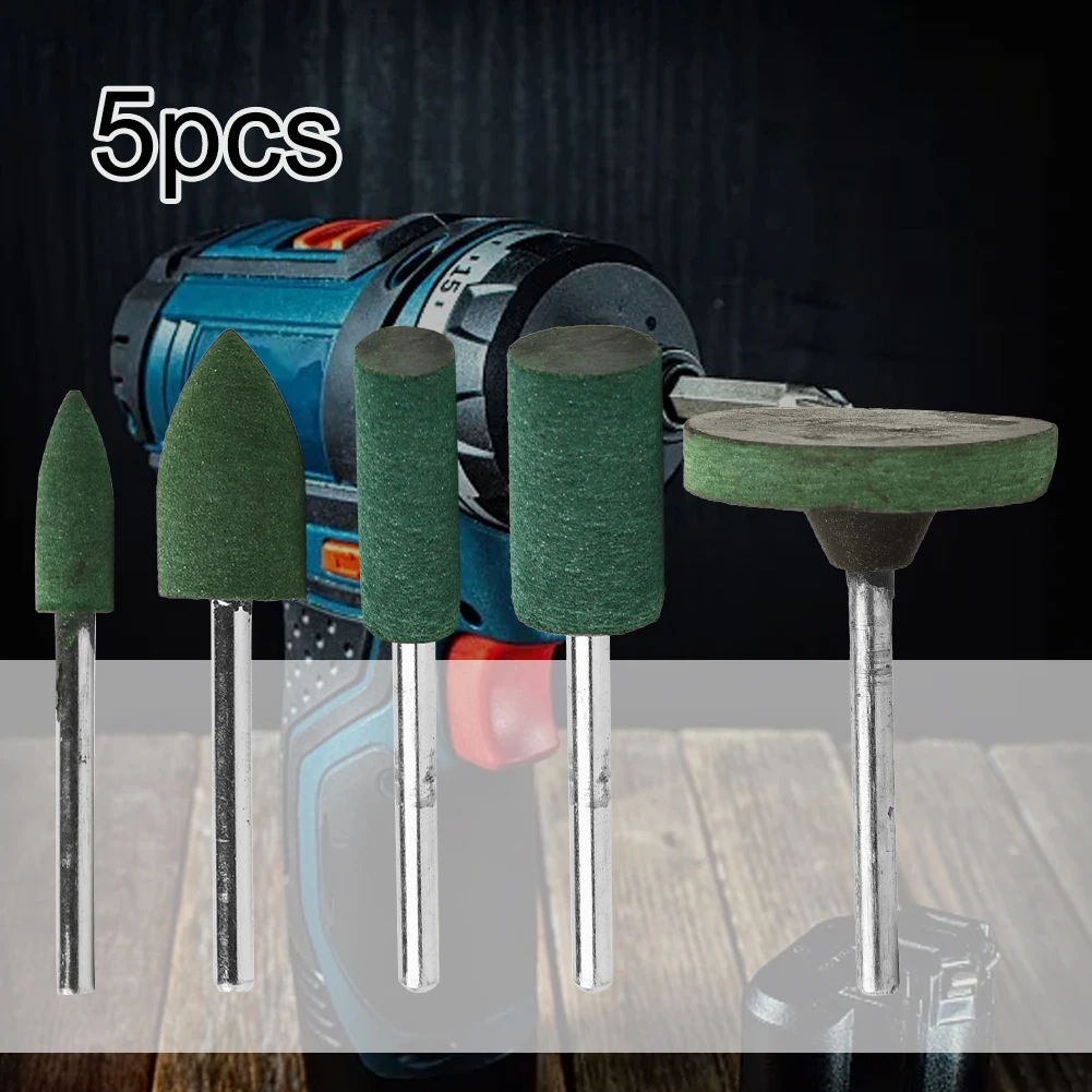 

Набор из 5 роторных полировальных насадок (резиновых шлифовальных головок) для удаления ржавчины и полировки металлических и нефритовых поверхностей