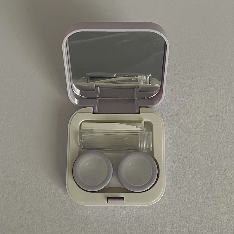 

Lovely Cartoon Contact Lens Case Easy Carry Storage Container For Girls Women Portable Mini Contact Lens Box Travel Set