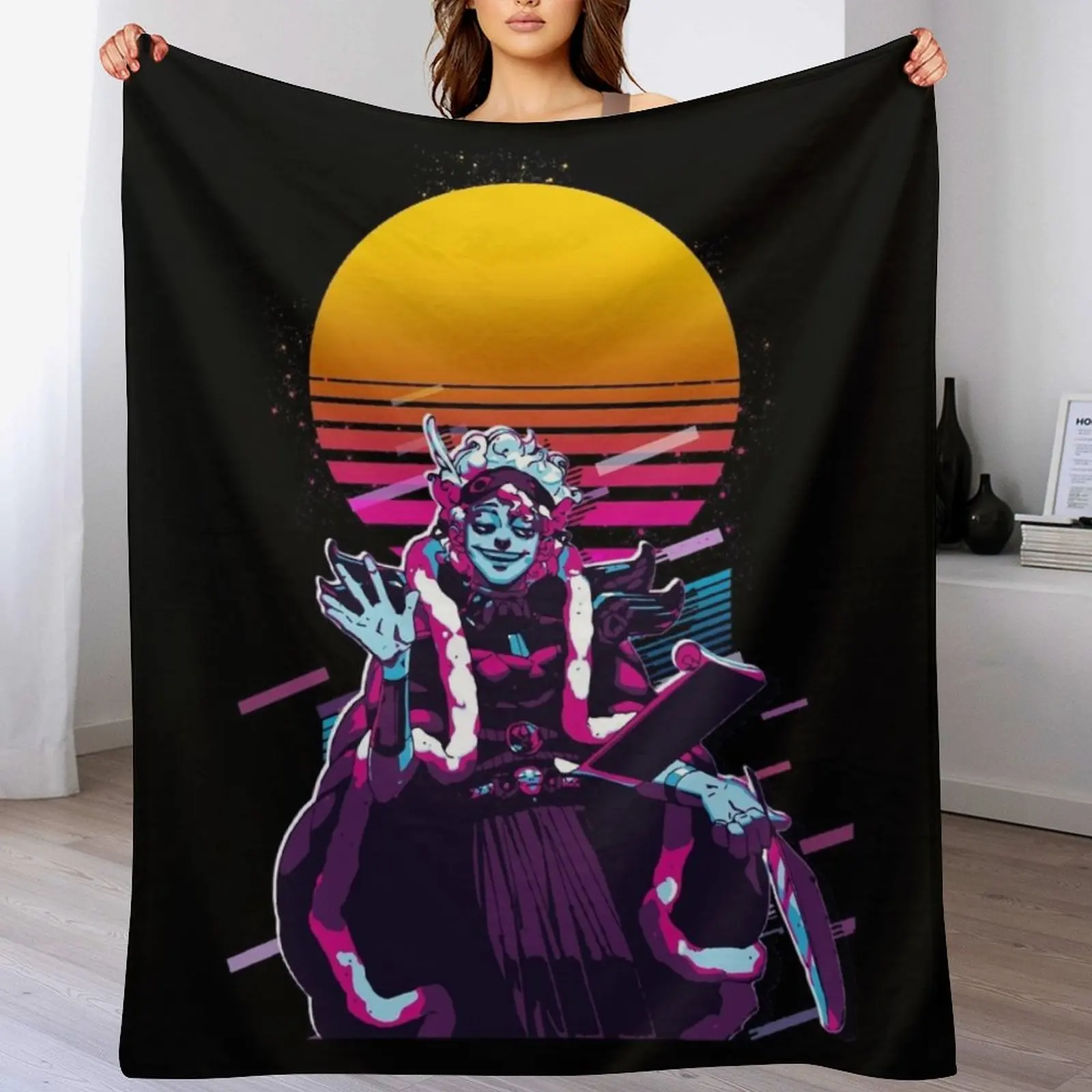 Hypnos - Hades (80s Retro) Throw Blanket Flannel Designers Luxury St Blankets