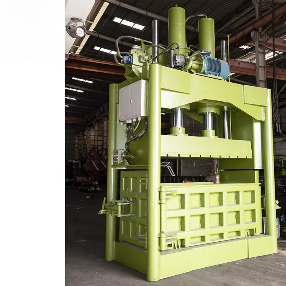 Keshang YJ-350T Automation Vertical Baler Press Scrap Baler Machine for Metal Vertical Bailer