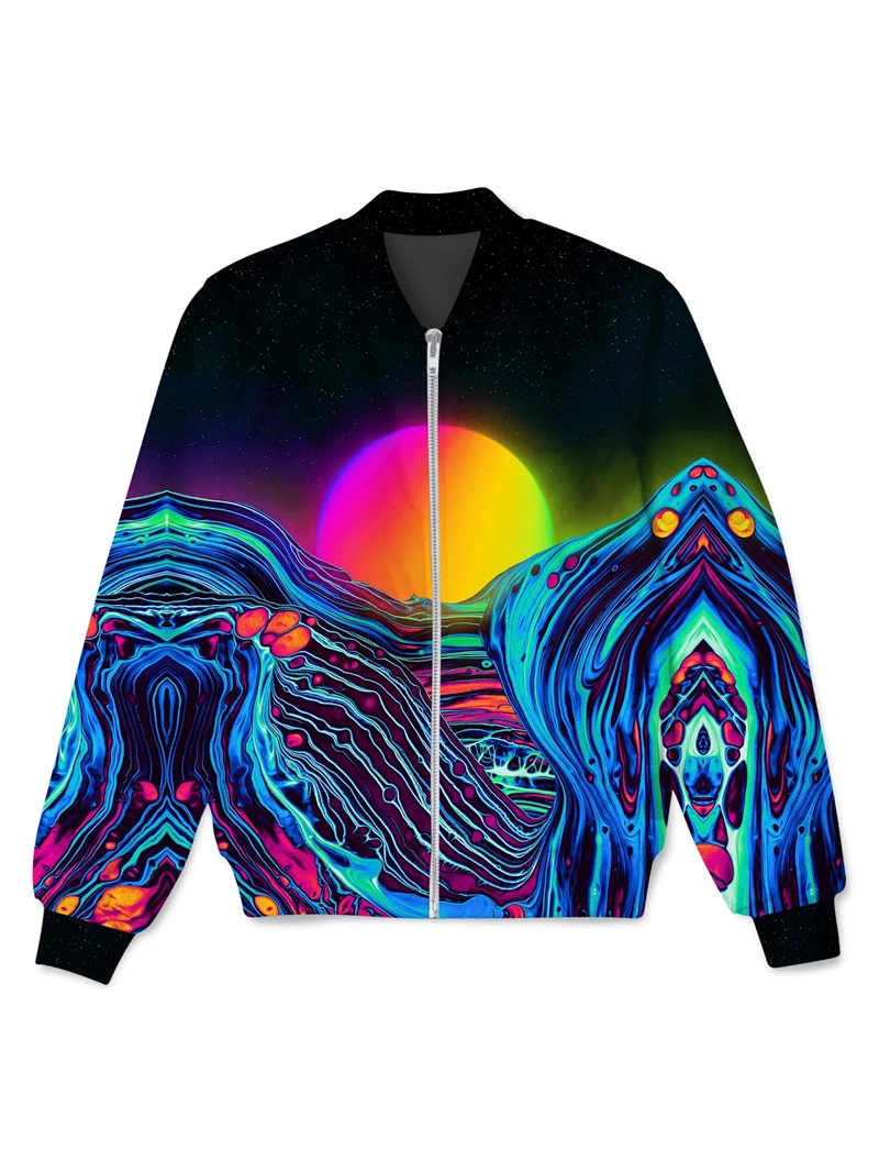 Optical Print Zipper Hoodies Sweatshirts 3D Printed Jackets For Men Women Clothing Casual Fashion Trendy Unisex Coat Jacket Tops