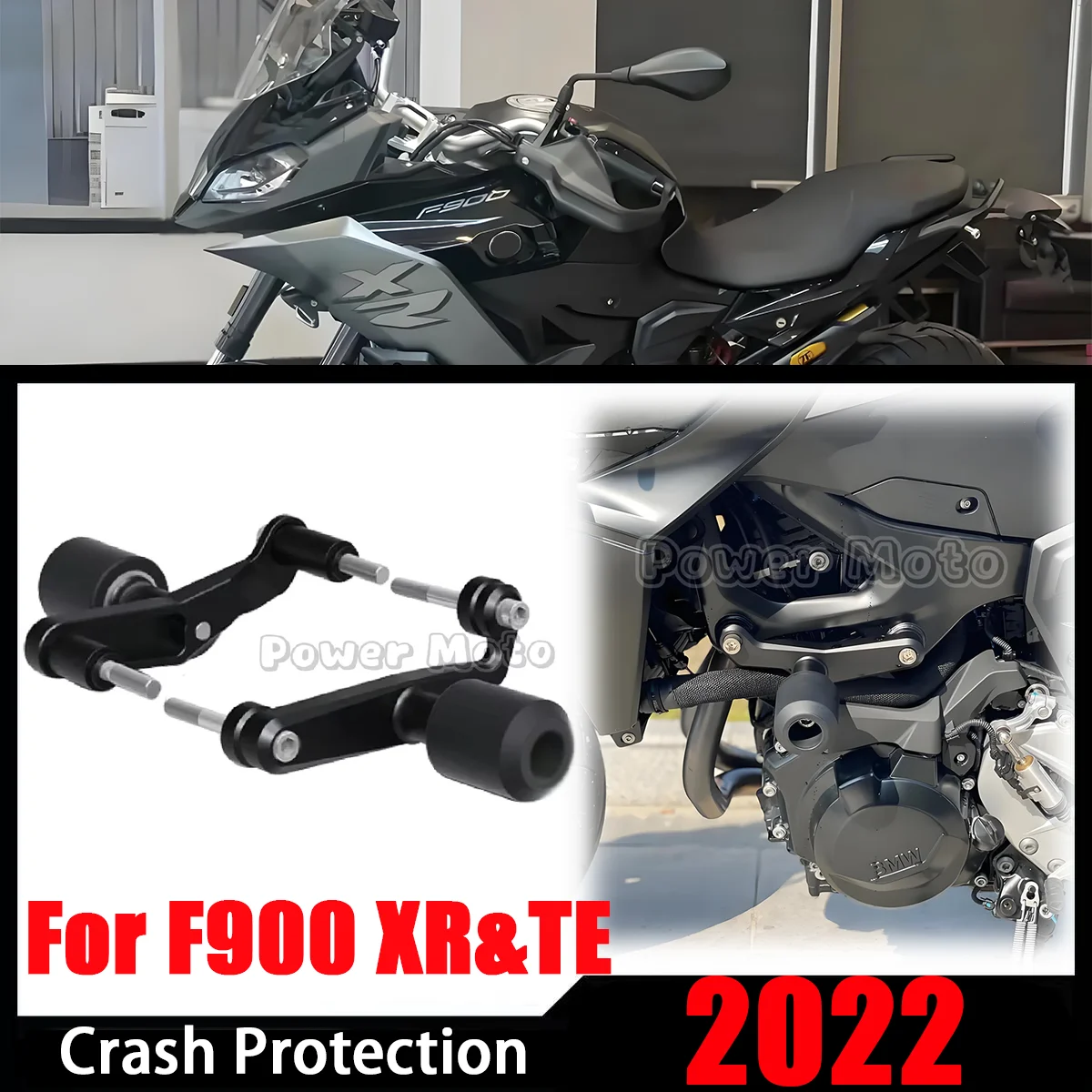 

F900XR 2022 Motorcycle frame crash pad For BMW F900XR TE 2020-2024 Crash shaft engine stator slide protector