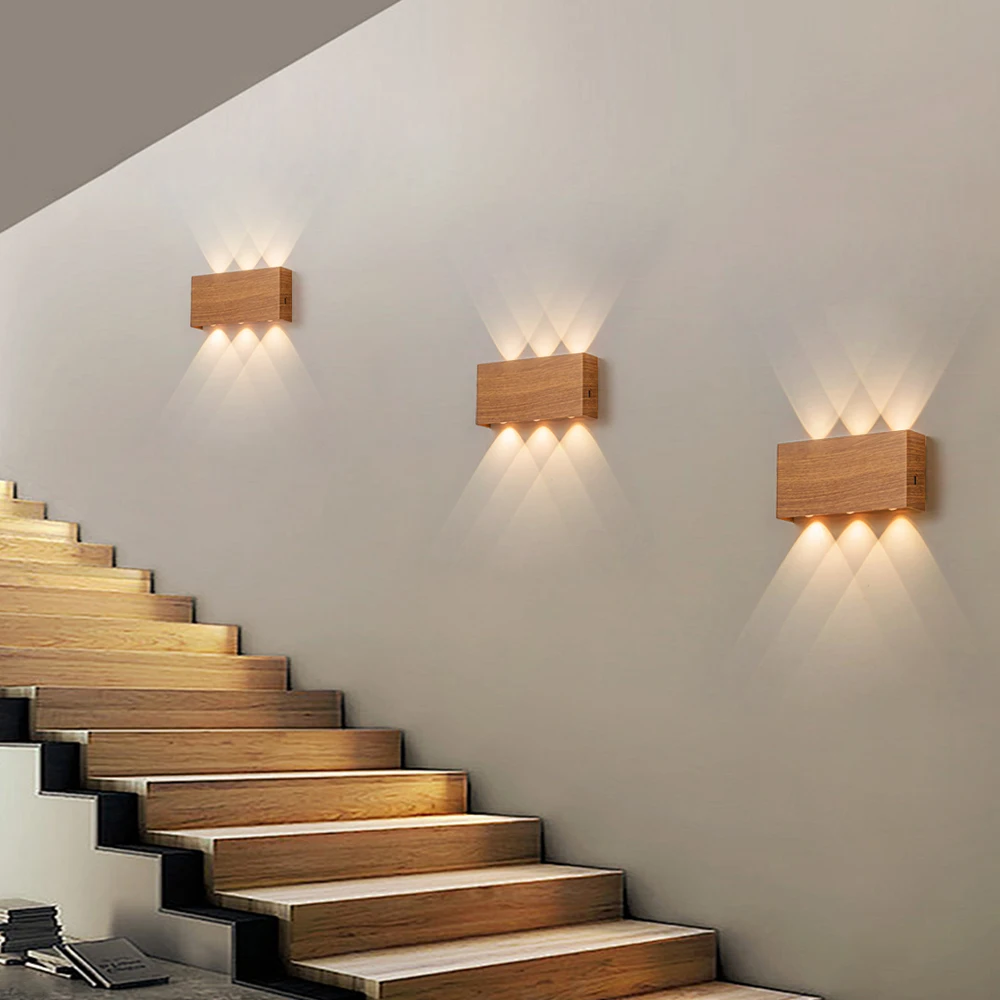 Imagem -06 - Moderno Interior e Exterior Led Wall Sconces Branco up Down Lamp Wall Mount Lights para Sala de Estar Corredor Decoração do Quarto