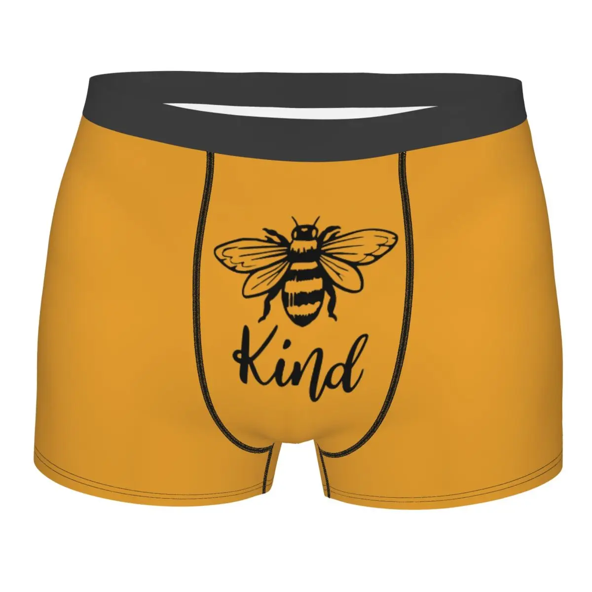 Custom Honey Bee Underwear Men Breathable Honeybee Boxer Briefs Shorts Panties Soft Sexy Underpants For Male