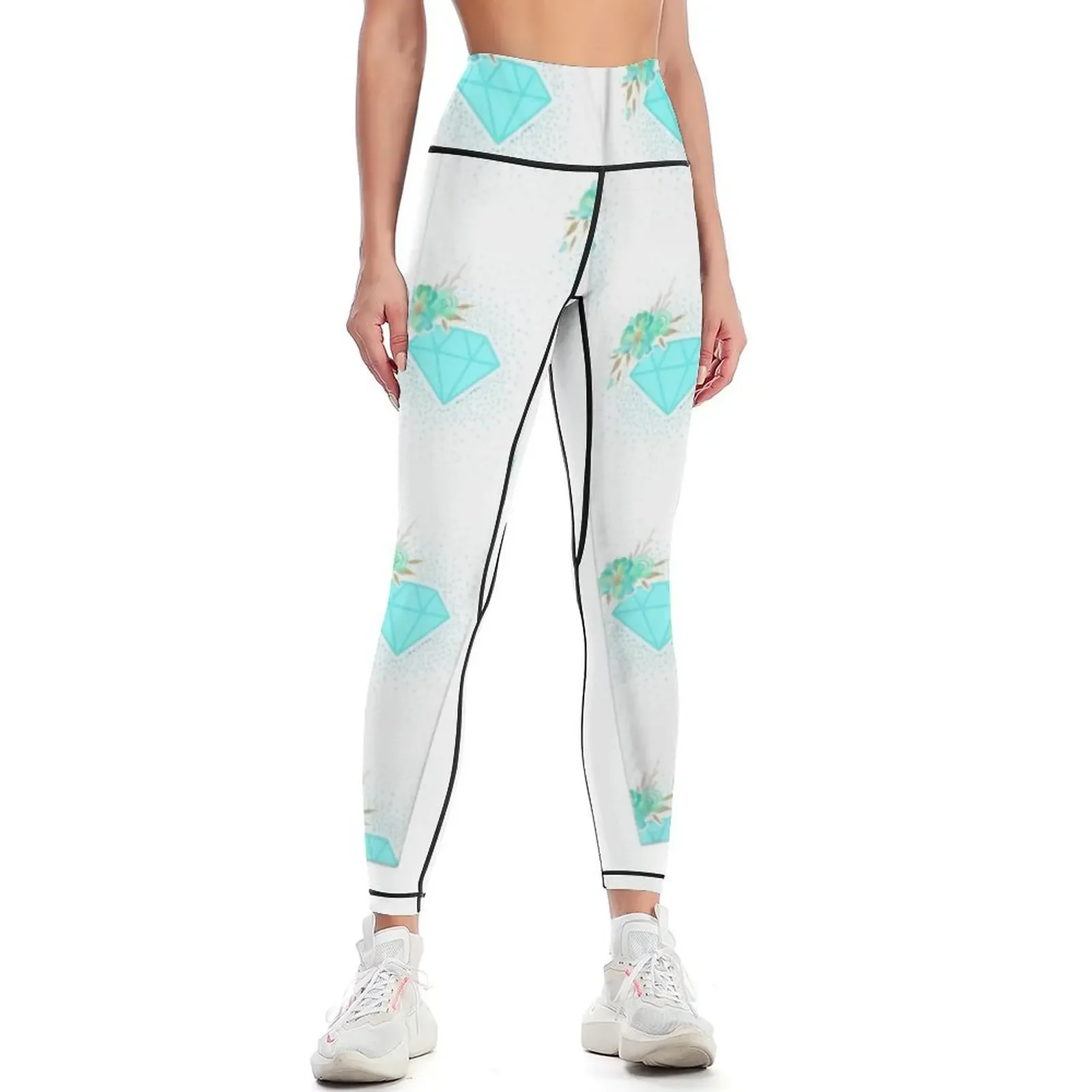 

SHINee Diamond Leggings Sports pants for sports tennis for for physical jogging pants Womens Leggings