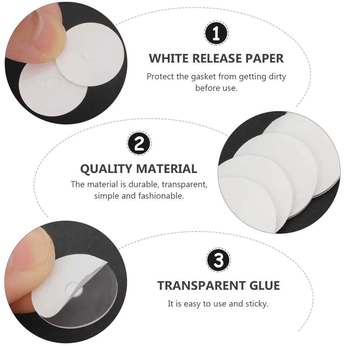 

20pcs Valve Stickers for Mountain Bike Air Nozzle Glue Pads Tire Gasket White Washer Gas Protector Durability Fashionable