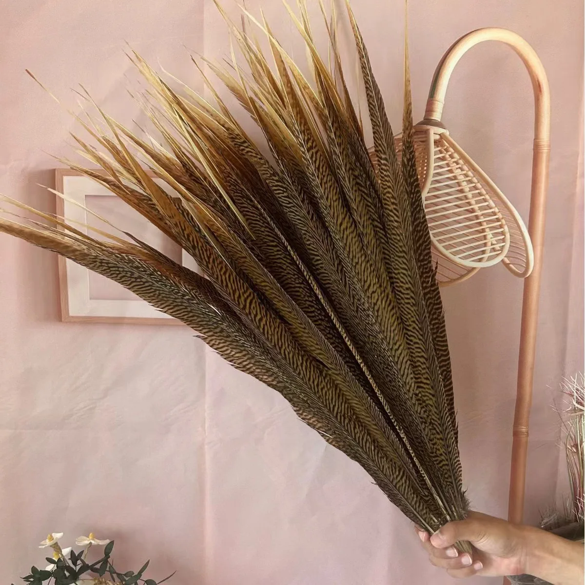 

Natural Pheasant Tail Feathers 40-65cm Natural Long Plume Wedding Party Decoration DIY Table Centerpieces Carnival Accessories