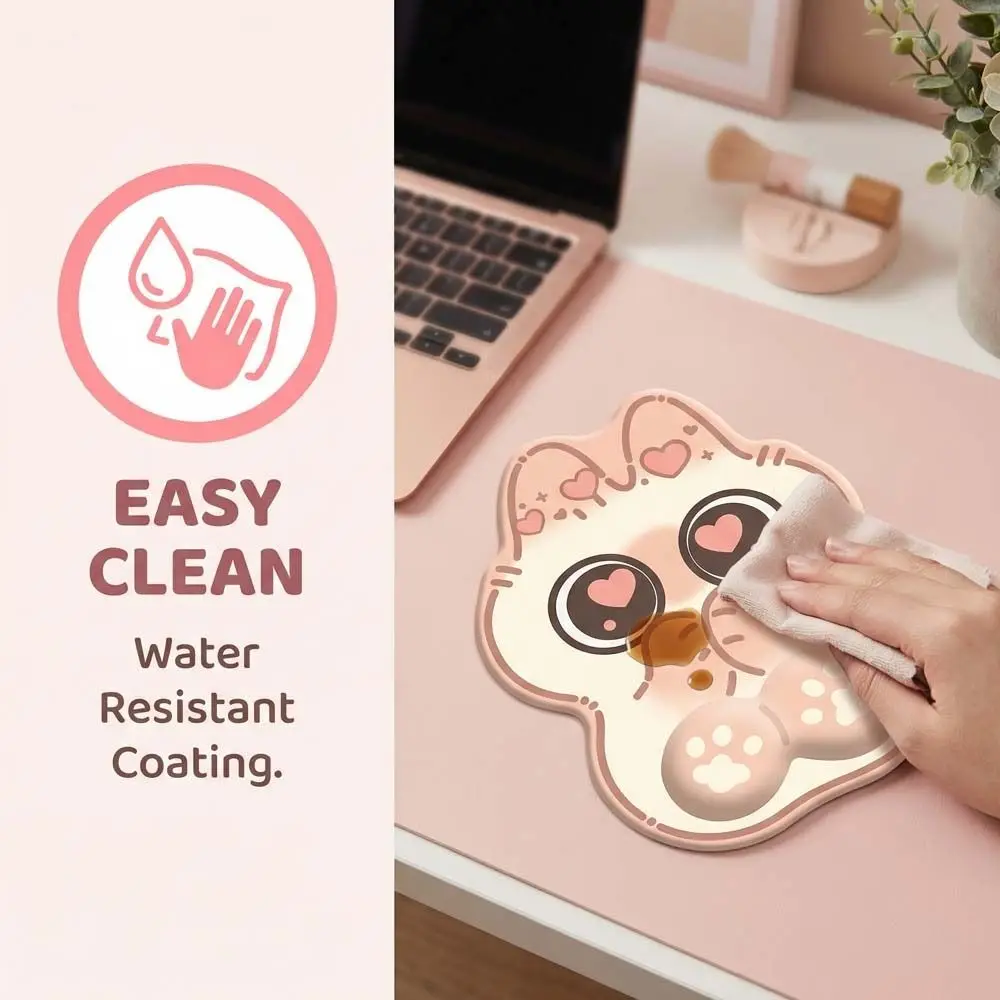 Portable Wrist Pad Black Cat Mouse Pads Cartoon Anti-Slip Cat Large Mouse Mat Hand Guard Cute Kawaii Cat Mouse Pad Home Decor