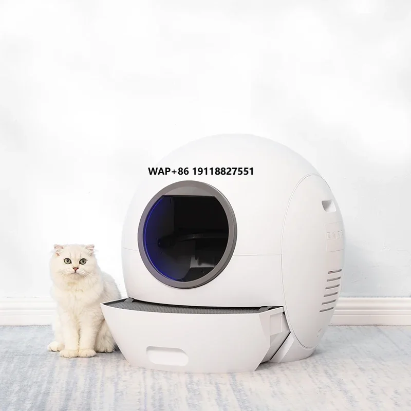 

Dropshipping New Trend Intelligent Training System Large Hidden Self-Cleaning Automatic Cat Toilet Box Easy Clean Feature