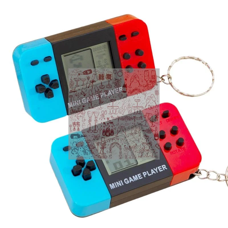 Classic Nostalgic  Game Keychain Small Pendant Handheld Electronic Game Console Handheld Toy