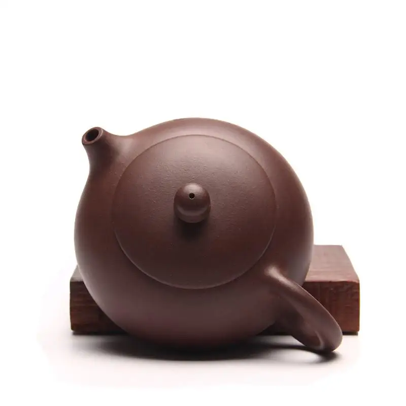 Handmade Chinese Yixing Teapot, Pure Hand, Colorful Mud Painted, Plum Fragrant, Xi Shi Pot, Purple Clay, 188 Ball Hole, 160ml