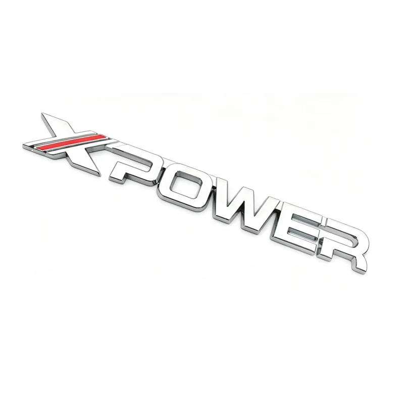3D Metal Car Sticker Rear Trunk Badge Logo X POWER Sticker Side Fender Emblem For MG MG6 MG5 MG4 MG3 Tail Exterior Accessories