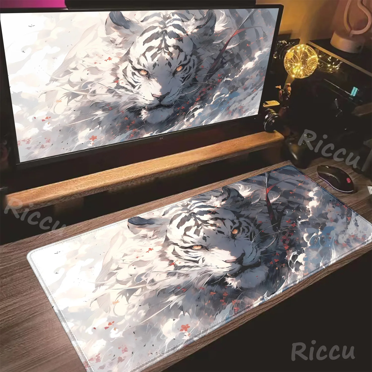 

Mouse Pad Tiger Gamer Desk Mat Computer Table Office Accessories Mousepad Anime Pc Gaming Large Mats E-sports Mause Pads Setup