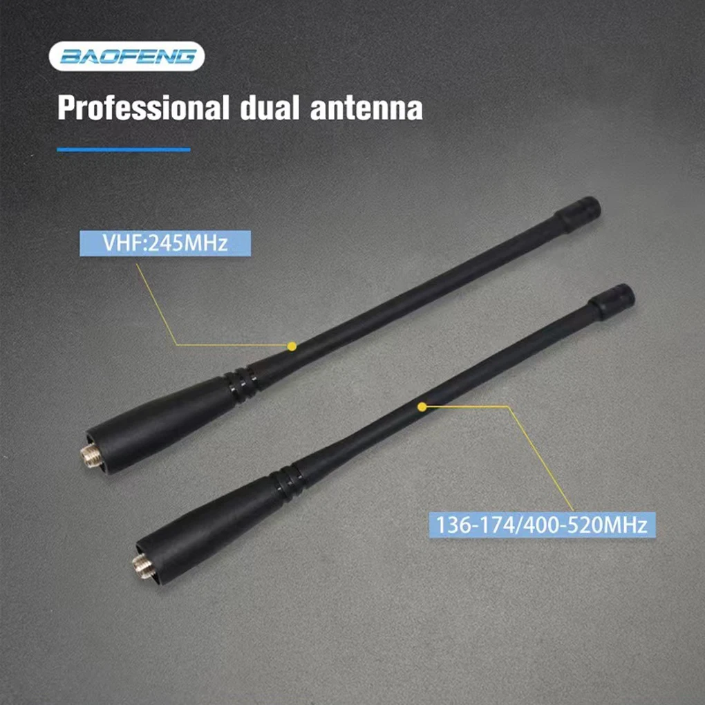 Baofeng Walkie Talkie UV 5R, penerima sinyal Radio berburu jarak jauh kekuatan tinggi dua arah VHF UHF FM