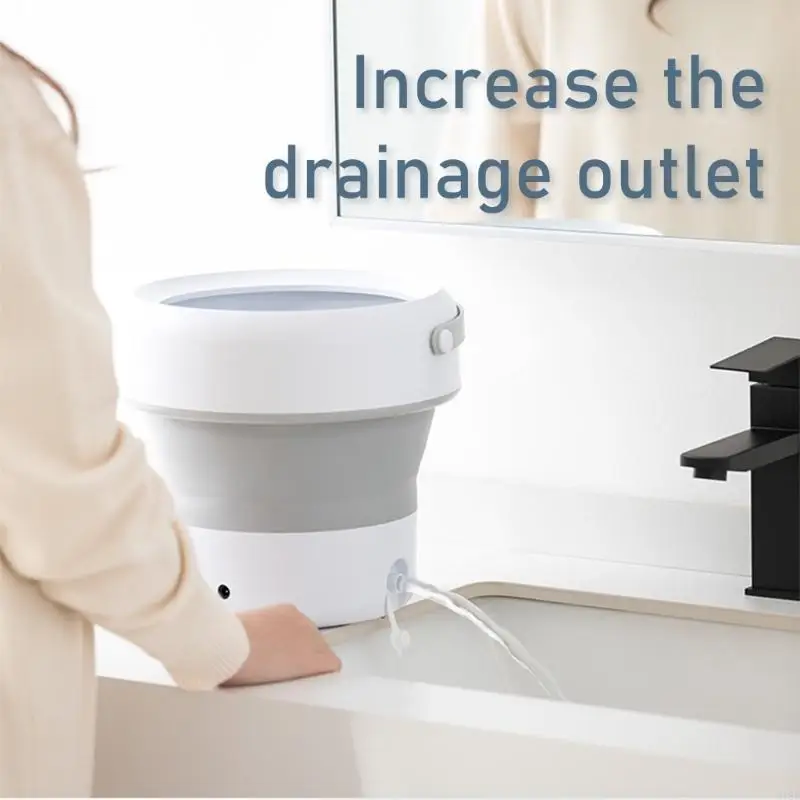 918D Pakaian Pakaian Dalam Washer 4.8L Kapasitas Mesin Cuci Kecil Pengering Pengering Low Noise Washer Space Saving Washer Untuk