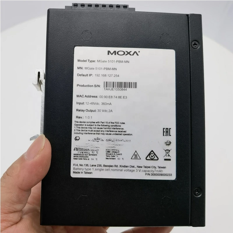 MOXA MGate 5101-PBM-MN 1-Port PROFIBUS Master to Modbus TCP Gateway, 12-48VDC