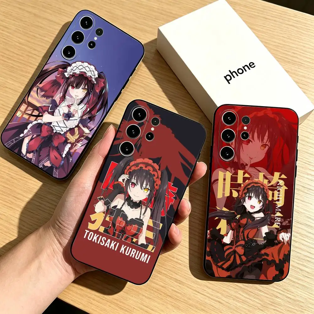 Date Live Tokisaki-I Kurumi  Phone Case For Samsung S26,S25,S24,S23,S22,S21,S30,Ultra,Plus,Fe,Lite,Note,10,Black Cover