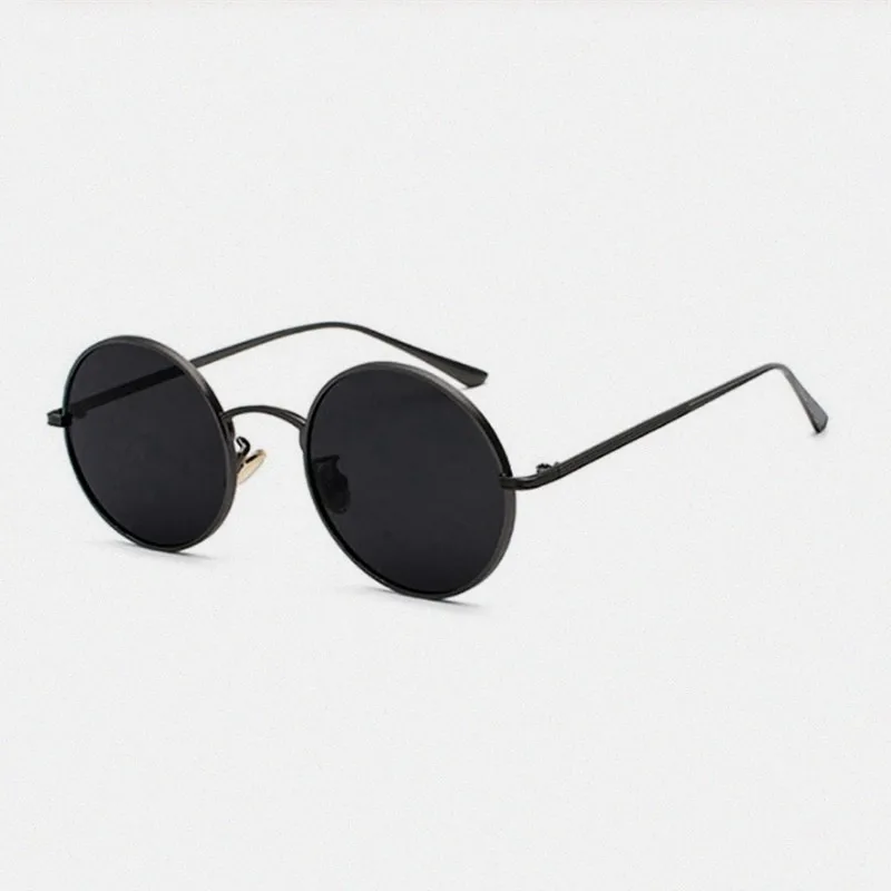 

New Punk Korean Style Retro Trend round Sun Glasses Men's and Women's Styles Hip Hop Rim Sunglasses