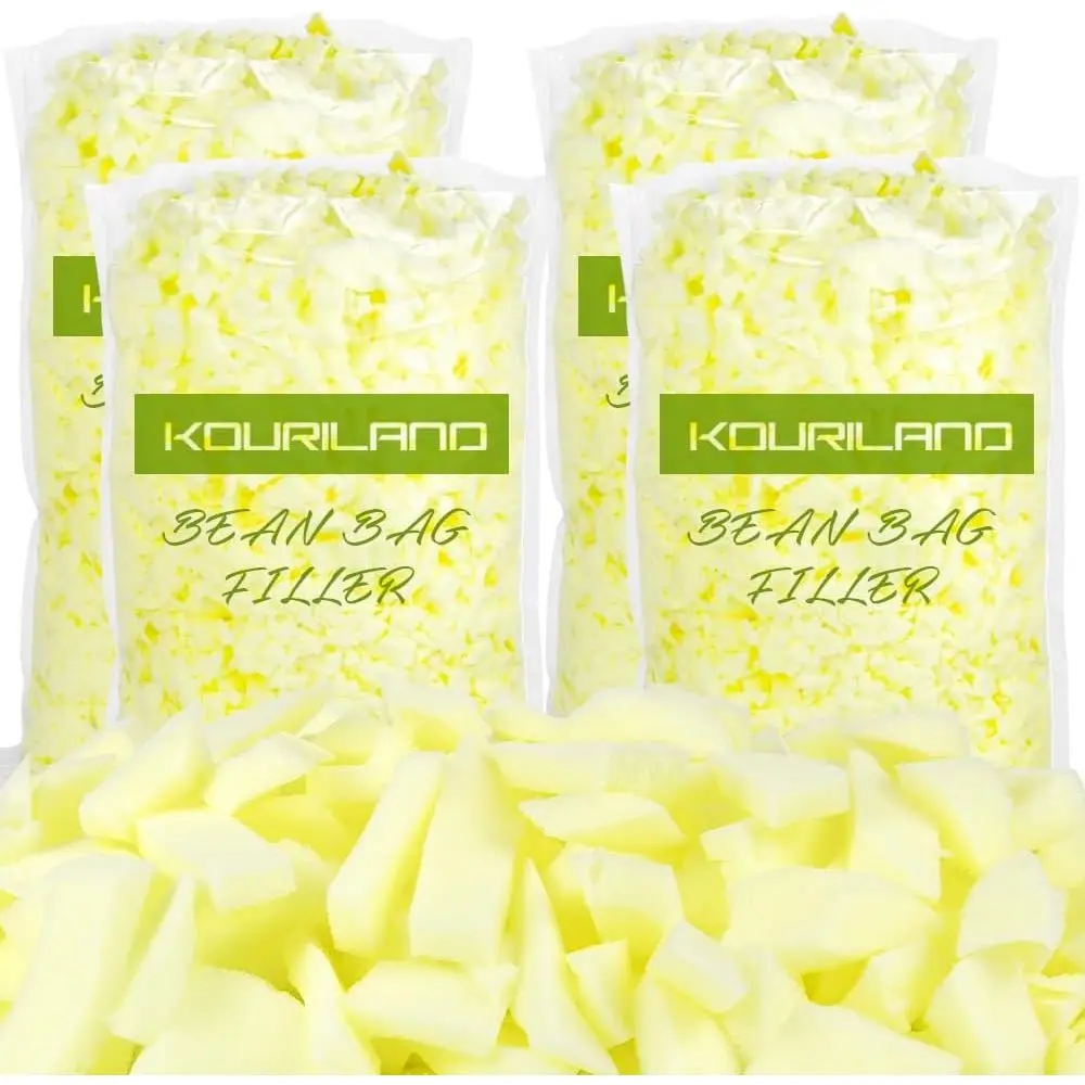 

20lbs Bean Bag Filling - Shredded Memory Foam Pillow Stuffing for Bean Bag Reill or Couch Cushion, Plush Animal Filling, Dog Bed