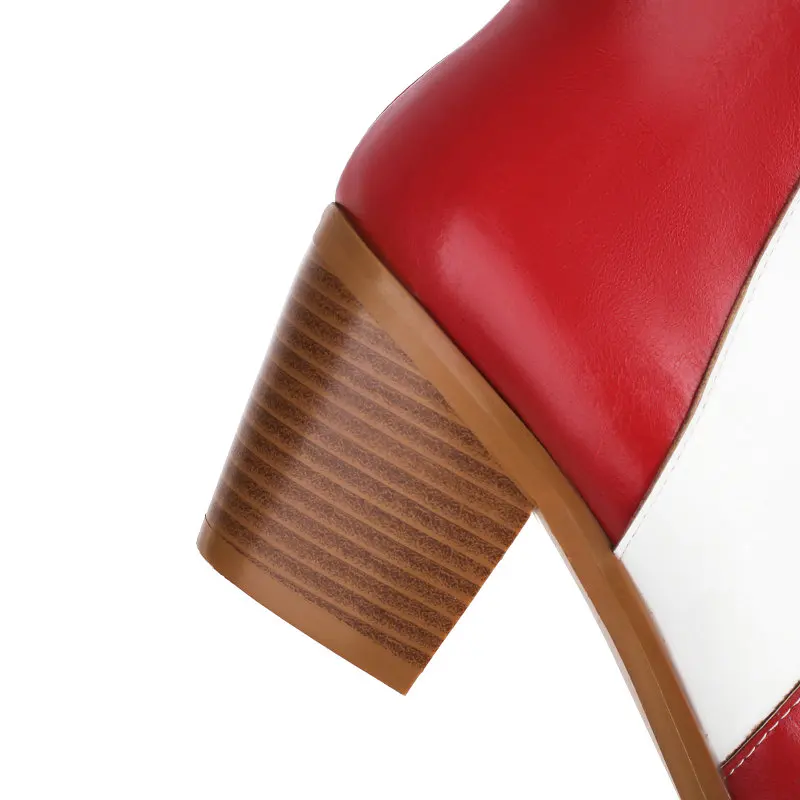 Cowboy Western Boots Women's Mixed Colours Ankle Boots Cowgirls 2024 Autumn Winter Comfy Chunky Cutout Heels Shoes