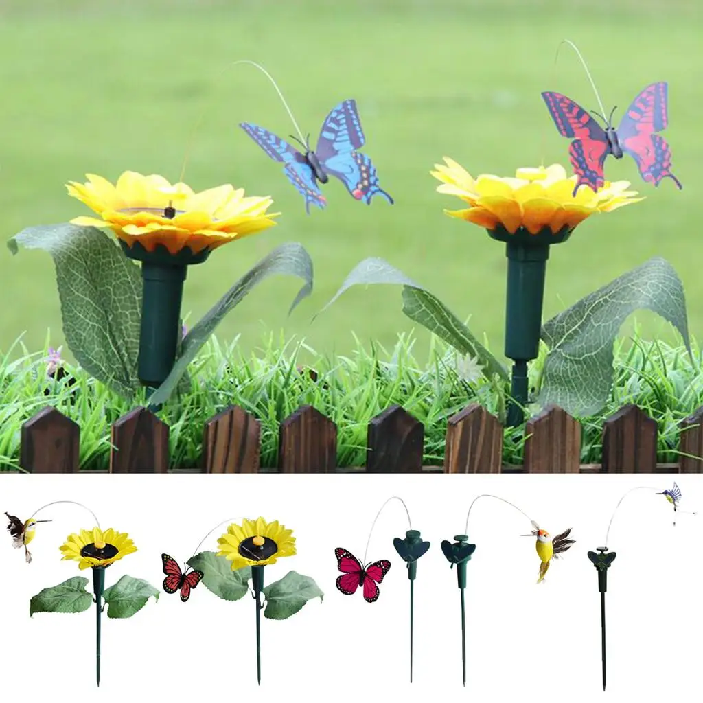 Dancing solar bird solar plug the eye-catcher on your terrace / flowerbed /