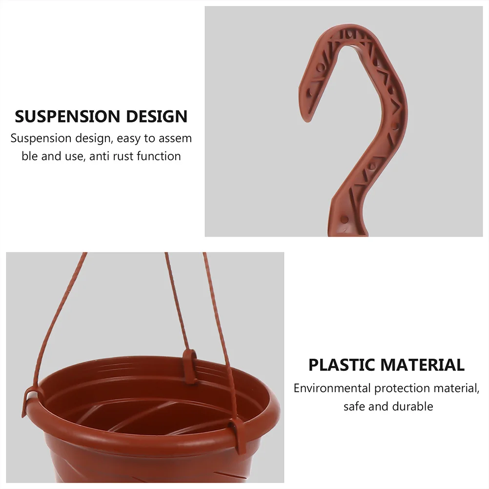 

8 set Hanging Flower Pot Durable Plastic Chlorophytum Plant Pot Scindapsus Aureus Flowerpot Outdoor Garden Planter Balcony Plant