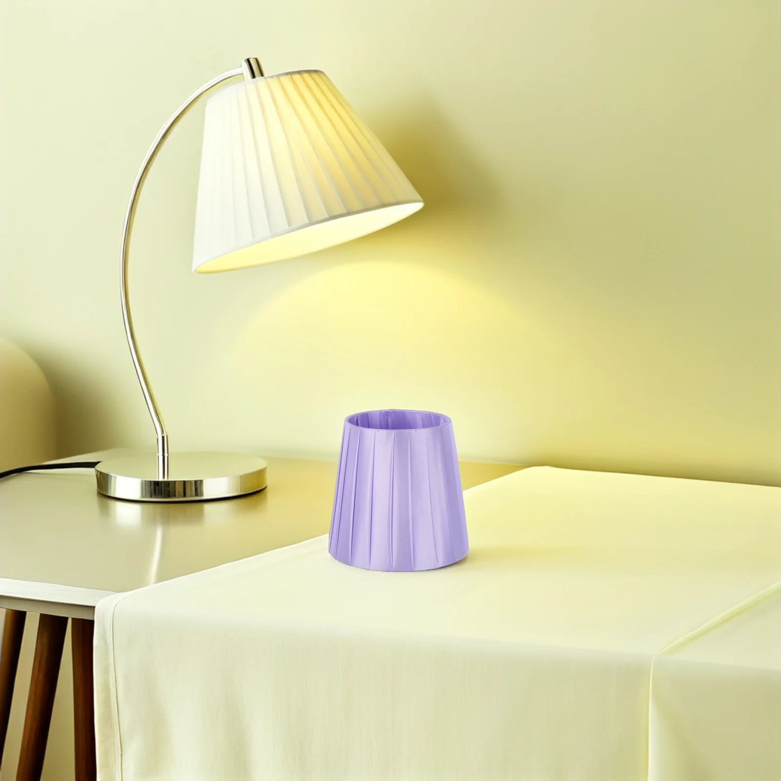 

Cloth Clip on Lampshade Small Lamp Shade for Table Floor Lamp Iron Fabric Cover Bedroom Living Room Study Light Fixture