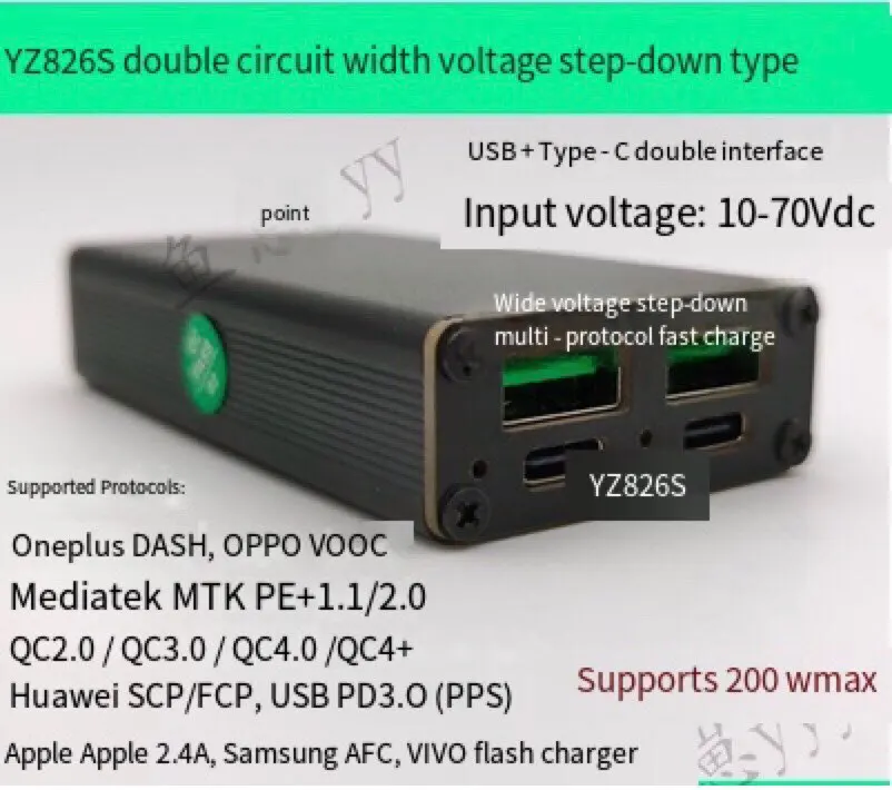 Multi Protocol Mobile Phone Fast Charging Module Qc4.03.0 Car Charging Scpfcp Apple PD Flash Charging Vooc