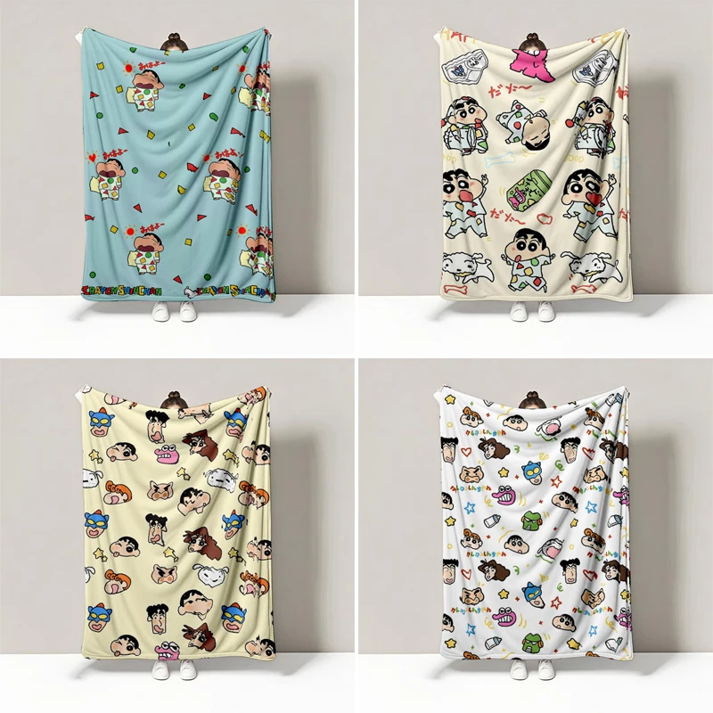 

Crayon Shin-chan Blanket Anime Warm Plush Throw for Sofas Cars Portable Thickened Blanket for Bedding Air Conditioning Blankets