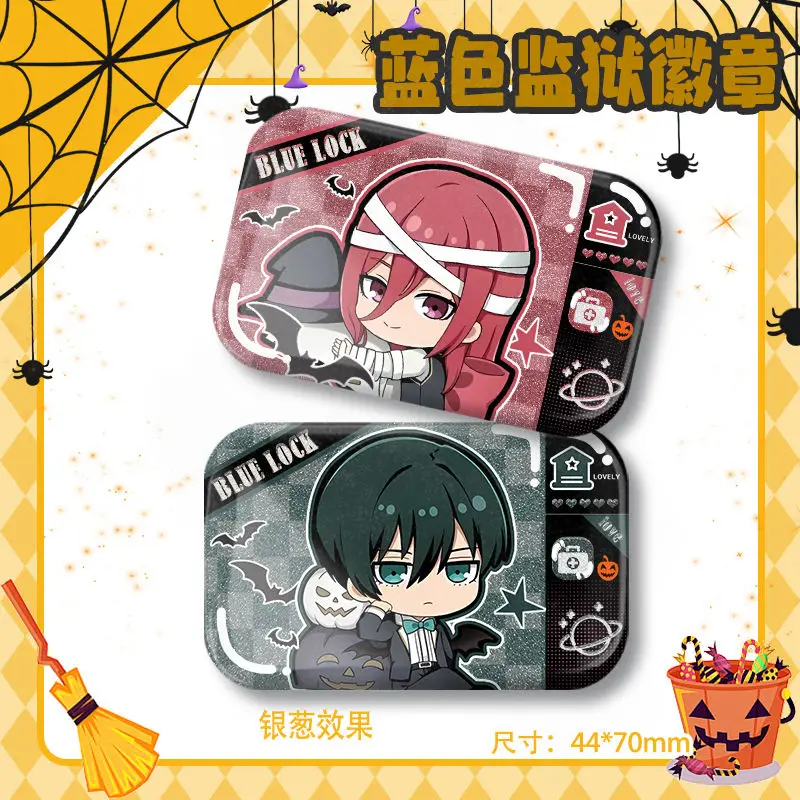 Anime BLUE LOCK Isagi Yoichi Chigiri Hyōma Bachira Meguru Badge Jacket Jeans Lapel Pin Collection Brooch Ornament Halloween Gift