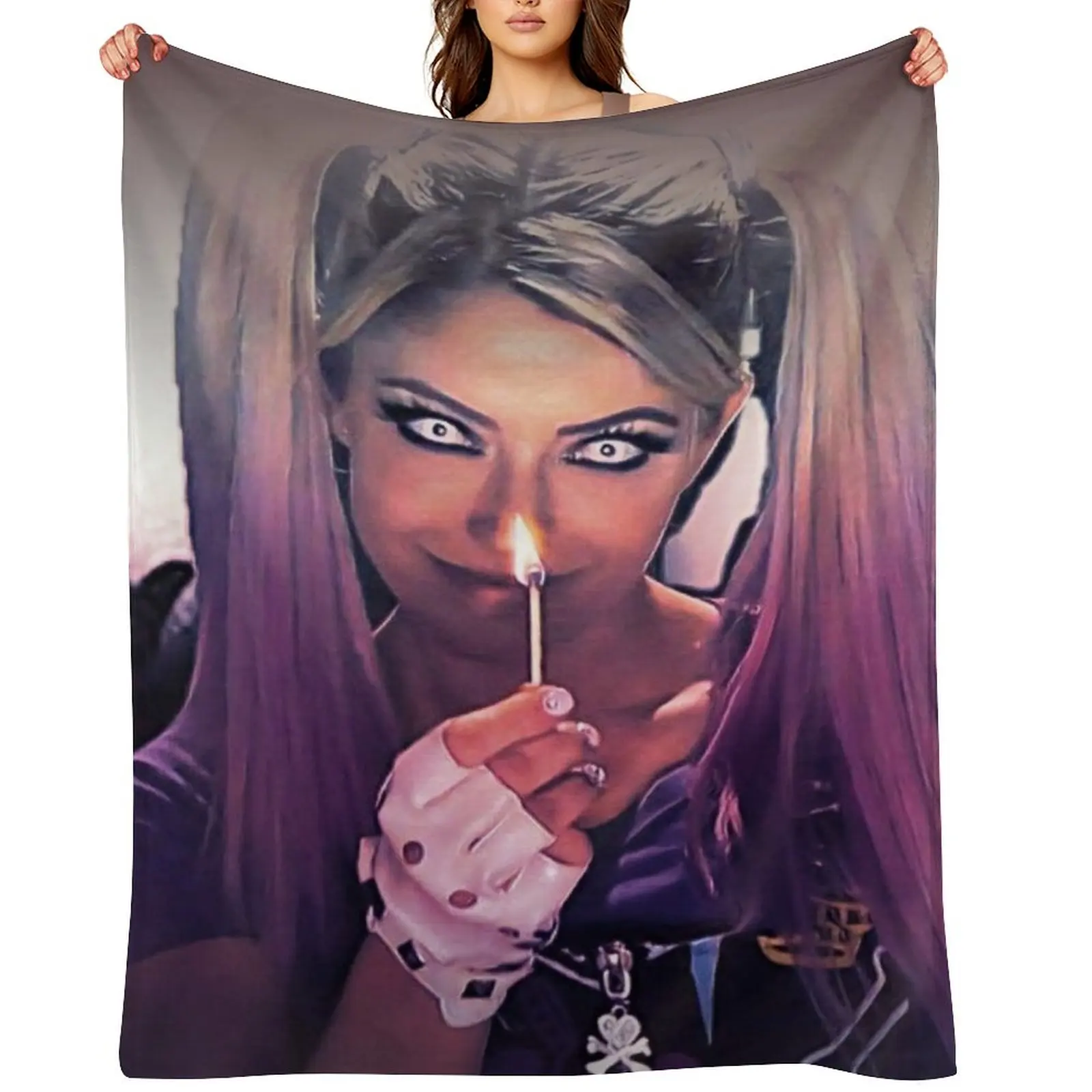 

Flaming Pink Vignette Throw Blanket Blankets For Bed heavy to sleep Custom Luxury Blankets