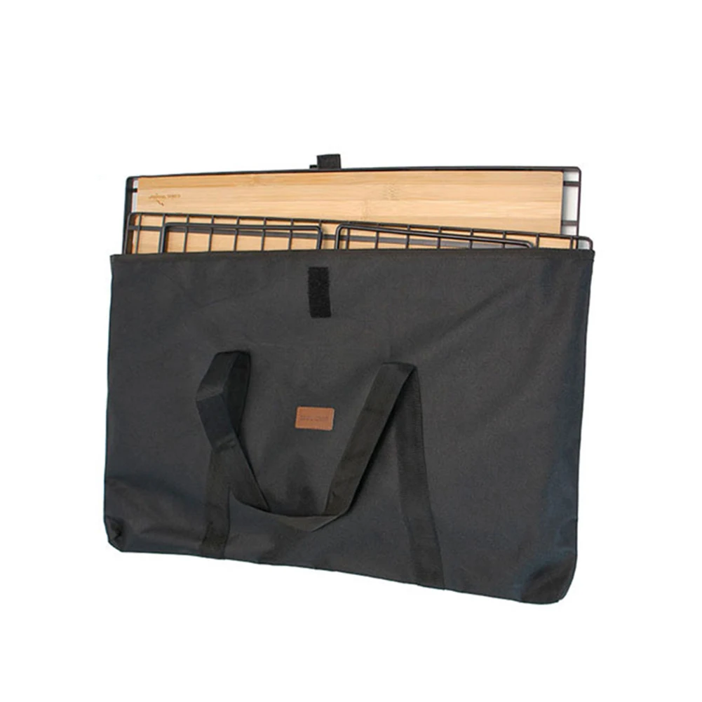 Borsa portaoggetti da tavolo pieghevole portatile con manico Borsa da tavolo pieghevole da campeggio multifunzionale Borsa da esterno per il campeggio