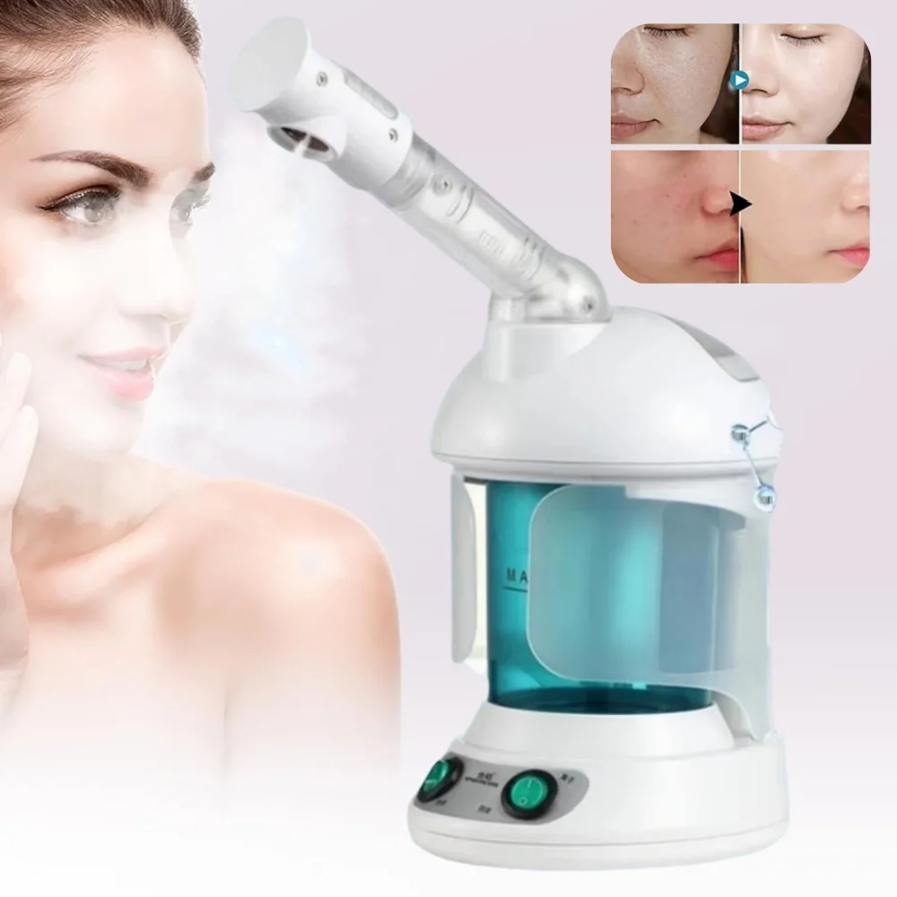 

Facial Steamer Nano Ionic Face Steamer with Extendable 360° Rotating Arm Portable Facial Steamer for Skin Care at Home or Salon