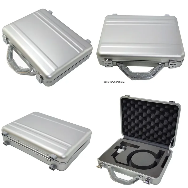 Customizable-Aluminum Alloy Box Portable Toolbox Equipment Box Aluminum Gold Material Multifunctional Aluminum