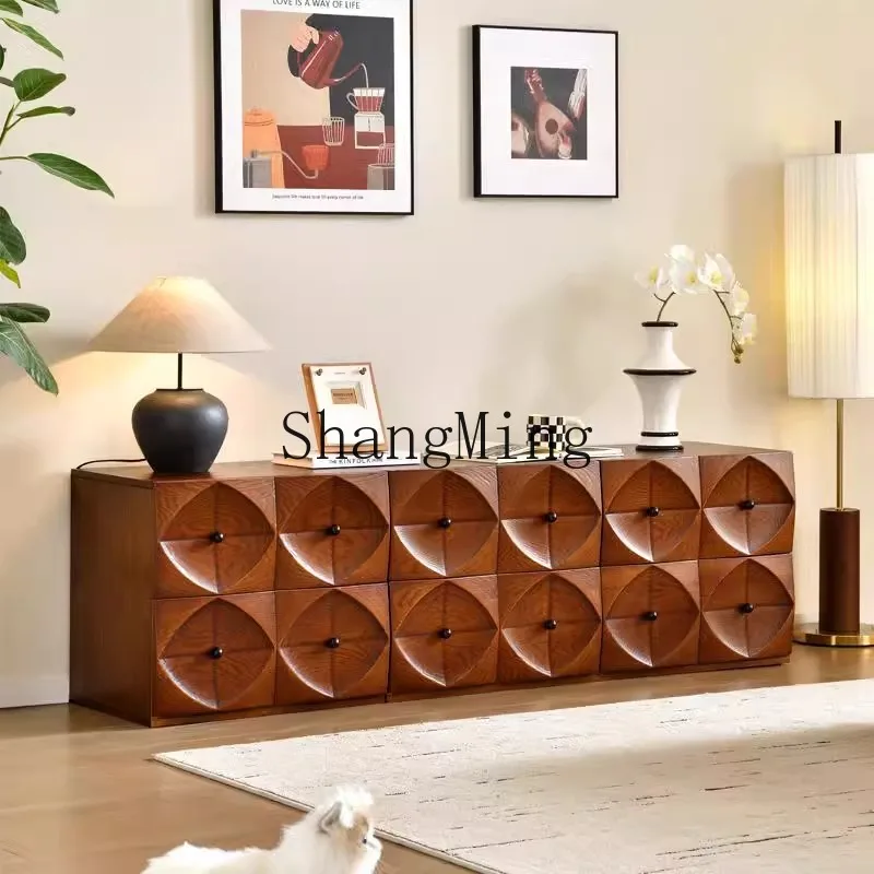 DSA antique solid wood cabinet splicing combination storage multi-function against the wall