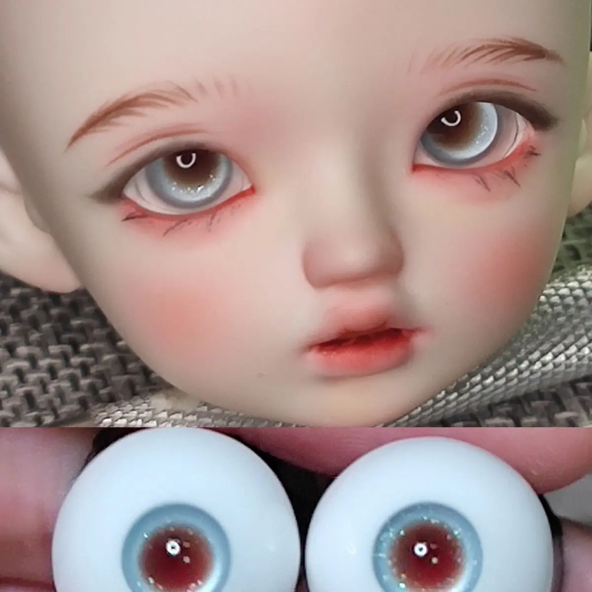 Doll Eyes 8/10/12/14/16mm for 1/3 1/4 1/6 Bjd Ob11 Doll Plaster Eyeball Imitation Glass Girl Toys Diy Dress Up Doll Accessories