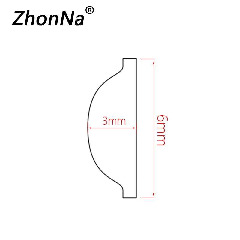 6mm Diameter, F4 Optical Focusing Lens, Focal Length, Laser Installation Accessories, PMMA Material, 300-1000nm, 5 Pieces, Profe