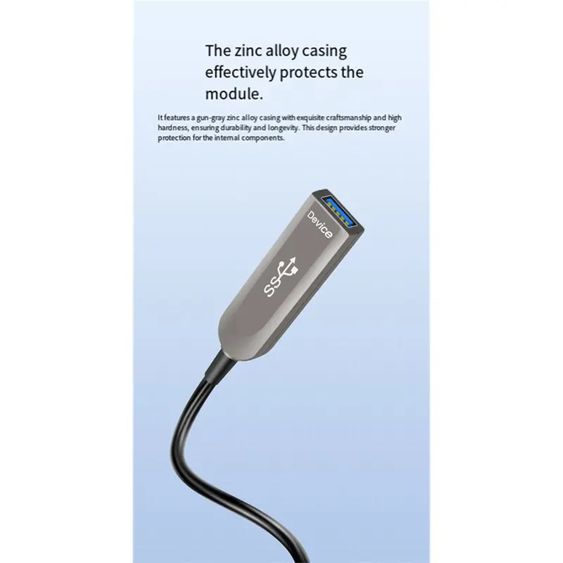 AA08-USB 3.0 Fiber Optic Cable 10Gbps AOC USB3.0 Extension Cable For HDD Encl Digital Camera Keyboard