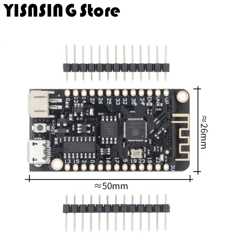 Wifi Bluetooth Development Board Antenna ESP32 ESP-32 REV1 CH340 CH340G Micro USB Lithium Battery Interface