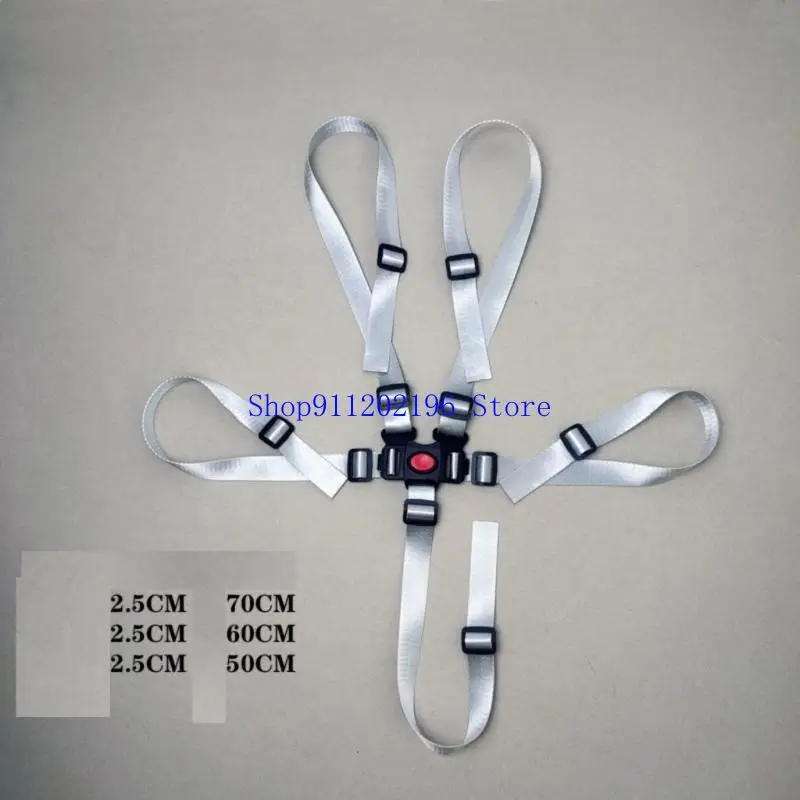 

P82A 5 Point Adjustable Baby Safety Harness for High Chairs Strollers & Seats