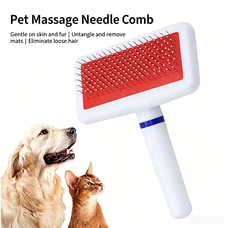 Stainless Steel Pet Grooming Comb for Cats And Dogs Hair Removal Massage Tool 3 Sizes Pet Hair Cleaning Accessory