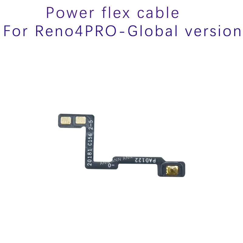 Power Volume Flex Cable For OPPO Reno 4 Pro global version Power Volume Side Button Flex Ribbon Replacement Part