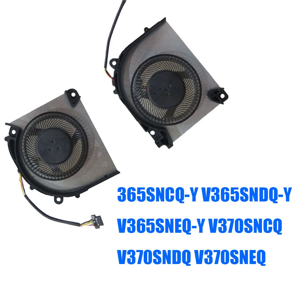 For CLEVO V365SNCQ-Y V365SNDQ-Y V365SNEQ-Y V370SNCQ V370SNDQ V370SNEQ DC5V 4.8W 0.8A 4PIN 4Lines Laptop CPU GPU Fan  New
