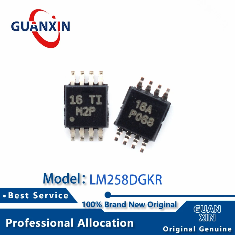 

100% New 5PCS LM258DGKR VSSOP-8 Marking M2P LM258