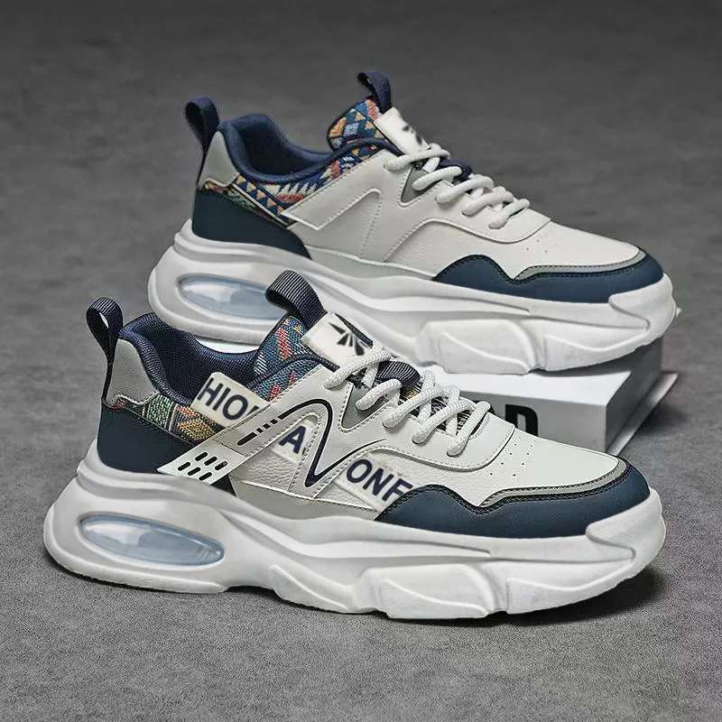 Mens Casual Sports Shoes Free Shipping Thick Soled Height Increasing Comfortable Spring Autumn Fashionable Versatile Breathable